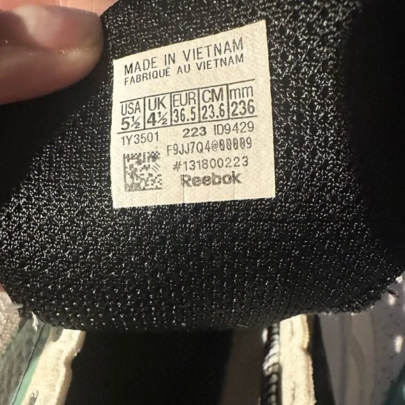 Reebok Nano White with Blue and Green Accents - Picture 9 of 12